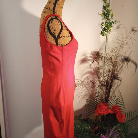 Fashion Nova Red Knit Dress Size M - Picture 3 of 5